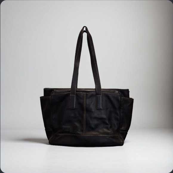 Vintage Coach Black Large Hampton Tote 5098 - Picture 2 of 13